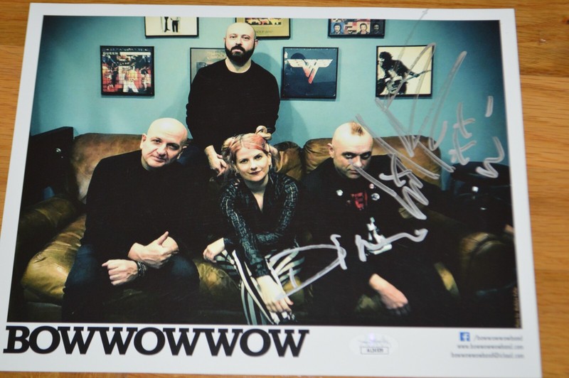 Bow Wow Wow  ~ Two Members Autographed 8x10 Photo with JSA Hologram
