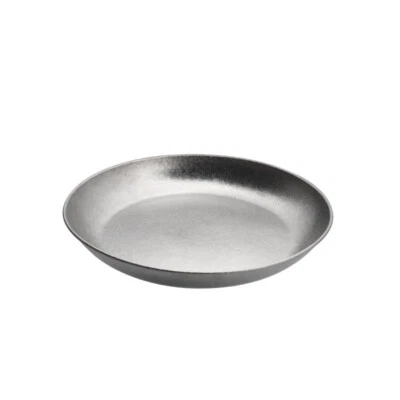 Pure Titanium Plate Ultralight Round Dinner Dish Pan Outdoor Camping Tableware - Image 1 of 4