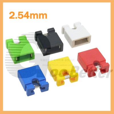 PCB Header Jumper Links 2.54mm 0.1'' Motherboard HDD Short Black Yellow Green Red