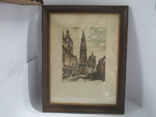 Roger Hebbelinck Original Farbradierung Limitiert 34/350 Signiert ..