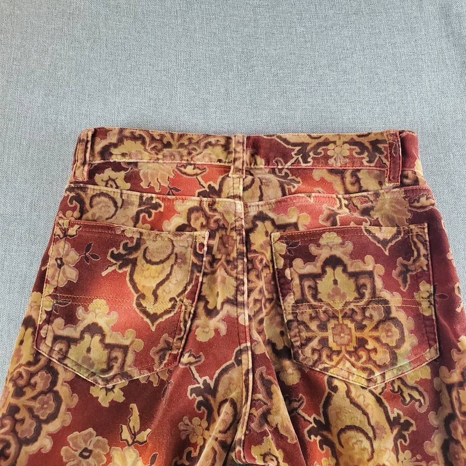 Винтажные женские брюки Ralph Lauren Black Label 2 цвета пейсли этнический бархат богемное - Изображение 4 из 4