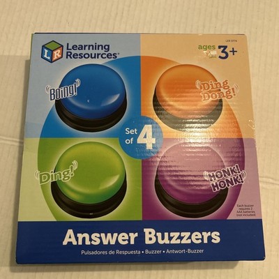 Learning Resources Sounds Answer Buzzers Multi Colored Sound Classroom