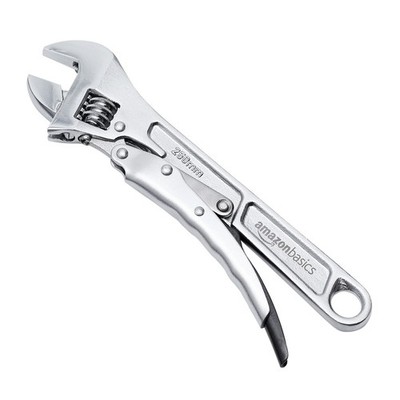 10'' Locking Adjustable Wrench - Precision Machined, Rust Resistant, Durable Tool