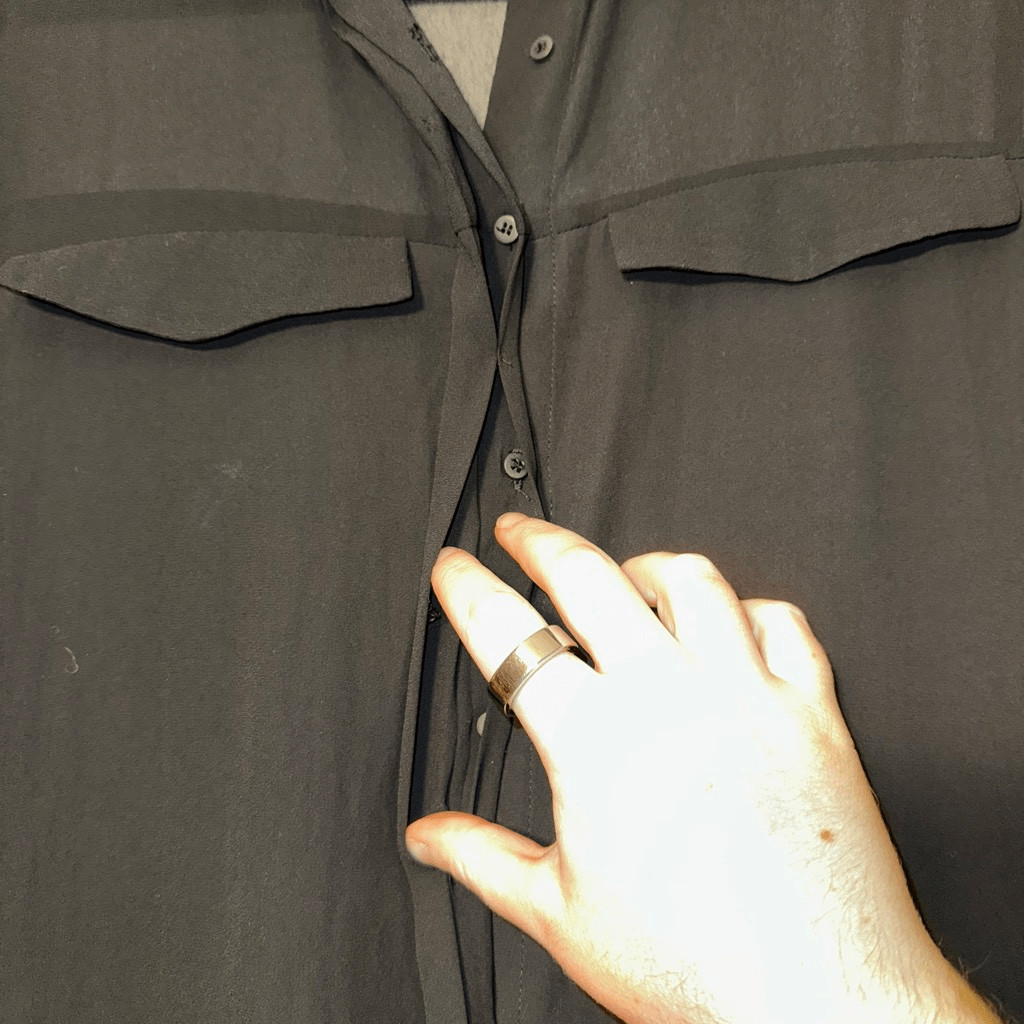 Zara Basic Women’s Medium Button Down Collared Ch… - image 4