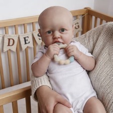 22" Handmake Full Solid Silicone 4.7KG Reborn Baby Dolls Realistic Newborn Girl
