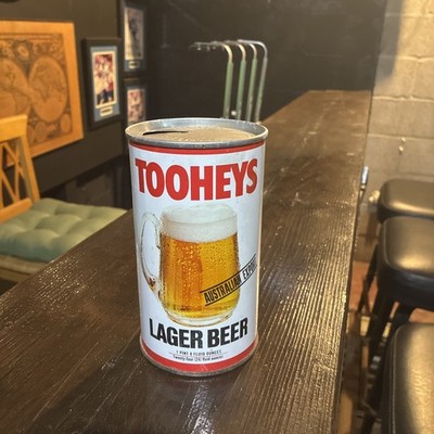 Excellent condition large Tooheys 1 pint 6 fl oz -  beer can TOP OPENED