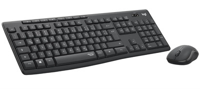 Logitech MK270 Kabelloses Set Funk Tastatur Maus 2,4 GHz QWERTY-Layout Schwarz