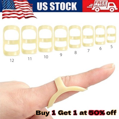 8-40 PCS Oval Finger Splints Trigger Finger Kit for Size 5,6,7,8,9,10,11,12 US