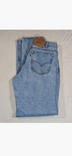 Levis 560 Jeans Mens 32x34 Loose Fit Tapered Leg Light Denim USA Made 90s VTG
