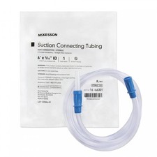 McKesson Suction Connector Tubing 6 Ft. Female/Male Connect Ribbed 7.66mm OD, 1