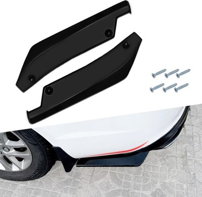 2PCS Rear Bumper Diffuser Spoilers for Cars, Side Skirt Splitter, Rear Bumper Ca