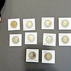 Lot of Ten (9) Kennedy Half Dollar S Mint and One (1) Gold Toned 1960-1980 P