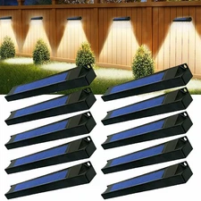 8 LED Solar Power Fence Lights Deck Door Wall Stair Outdoor Garden Lamp 1-10pcs