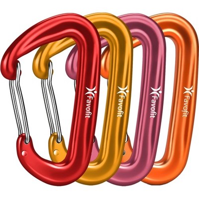 Heavy Duty Aluminum Carabiner Clips 12KN Strong for Camping Hiking Keys