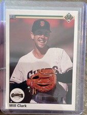 Upper Deck 1990 Base Set #556 Will Clark San Francisco Giants Baseball Card