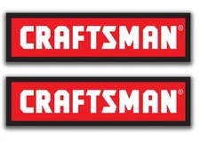 2x Craftsman Logo Die Cut Laminated Vinyl Decal Sticker Choose Sizes Tools