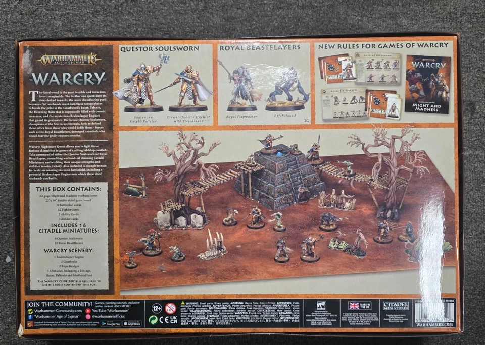 Warhammer Age of Sigmar Warcry Nightmare Quest Box Set Open Box Games Workshop - Image 2 of 2