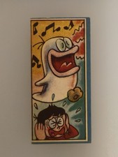 Vintage Japanese Menko Card Singing Ghost Boy Nuclear Submarine Peace Sign