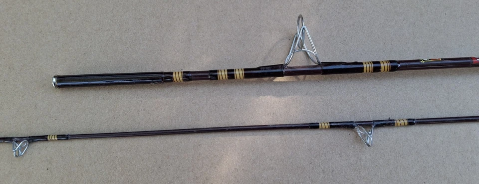 VINTAGE "GACIA CONOLON" VARILLA ULTRALIGERA: "CUATRO ESTRELLAS", 2 PIEZAS, 5' con empuñadura de corcho, Foto 3 de 4