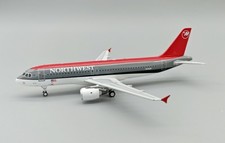 WB 1/200 NORTHWEST AIRLINES AIRBUS A320-211 N318US WITH STAND B-320-NW-318