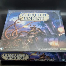 Board Game Lot Of 3, Eldritch Horror, Rolling Realms, Lord Of The Rings Trivia