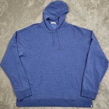 Peter Millar Men's 2XL Blue Heather Golf Hoodie Long Sleeve Stretch Casual
