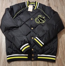 Scotch Soda Men's Yrachie Quilted Varsity Bomber Jacket Black Size M 317