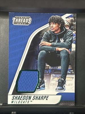 2023 Chronicles Draft Picks-Threads Memorabilia Shaedon Sharpe #TH-SHA (MEM, RC)