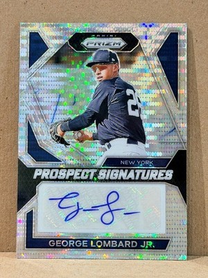GEORGE LOMBARD JR 2024 PRIZM PROSPECT SIGNATURES HYPER ROOKIE AUTO /199 PS-GLJ