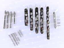 DHS Safety Lock Plates 135° 4-8 Hole W/ LCP Hex & DHS Lag Screws 64 Pcs Set SS