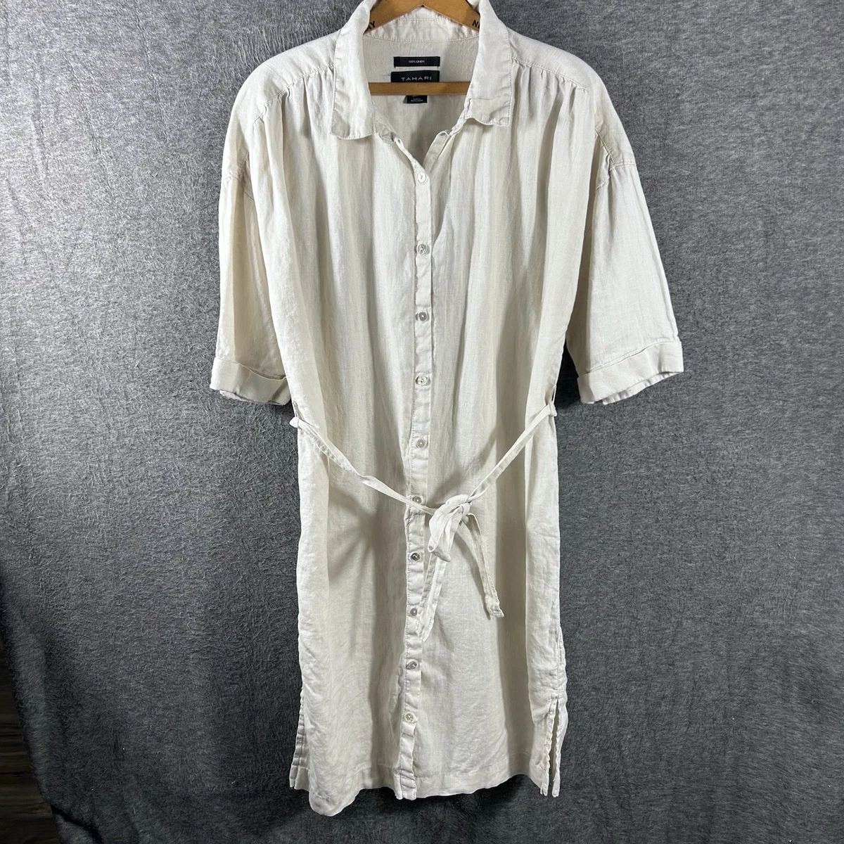 Tahari Linen Shirt Dresses for sale | eBay Tahari Linen Shirt Dresses for sale | eBay