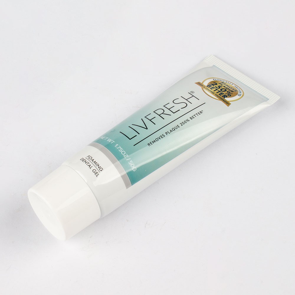 LIVFRESH Toothpaste Gel Clinically Proven to Remove Plaque 250% Better TL