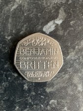 2013 BENJAMIN BRITTEN 50P COIN VERY GOOD CIRCULATED CONDITION.