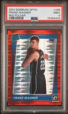 Franz Wagner Red Pulsar PSA 9 Donruss Optic 2021 RC Magic