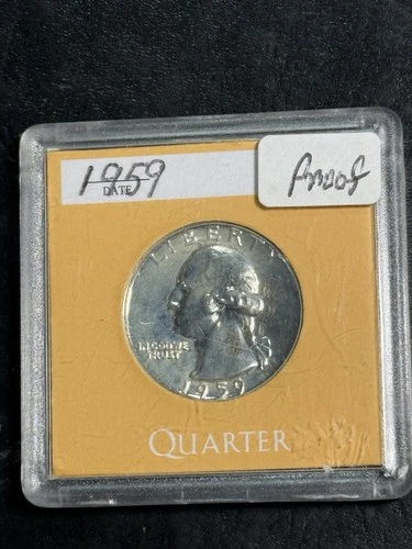 1959 proof washington quarter
