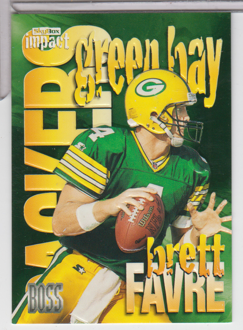 Brett Favre Packers 1997 Skybox Impact Boss 10 of 20 #122225LLCD-249