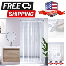 36'W x 72'H, Narrow Size Clear Shower Curtain Liner with Magnets and Rustproo...