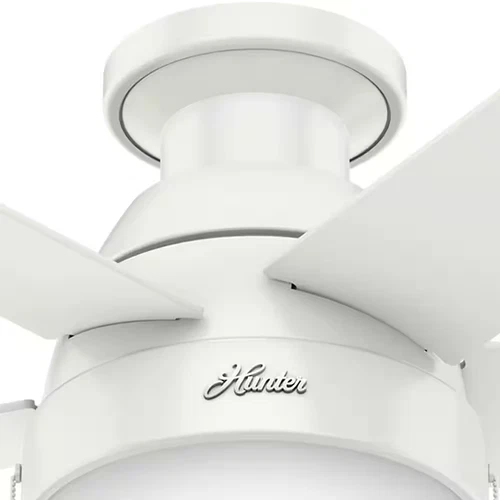 Anslee 46 In. Indoor Low Profile Fresh White Ceiling Fan - Picture 9 of 12