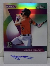 2024 Leaf Vivid Jacob Melton Grey Auto /6 Astros