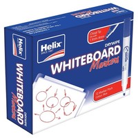 Helix Whiteboard Chisel Tip Marker Pens Blau 12Er Pack FüR Klassenzimmer BüRo