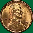 1951 Lincoln Wheat Cent Uncirculated UNC Coin #37685