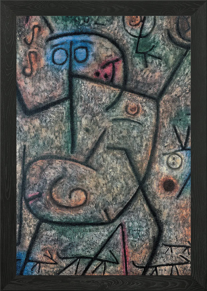 Póster arte de pared enmarcado Paul Klee Rumors lienzo impresión cuadro