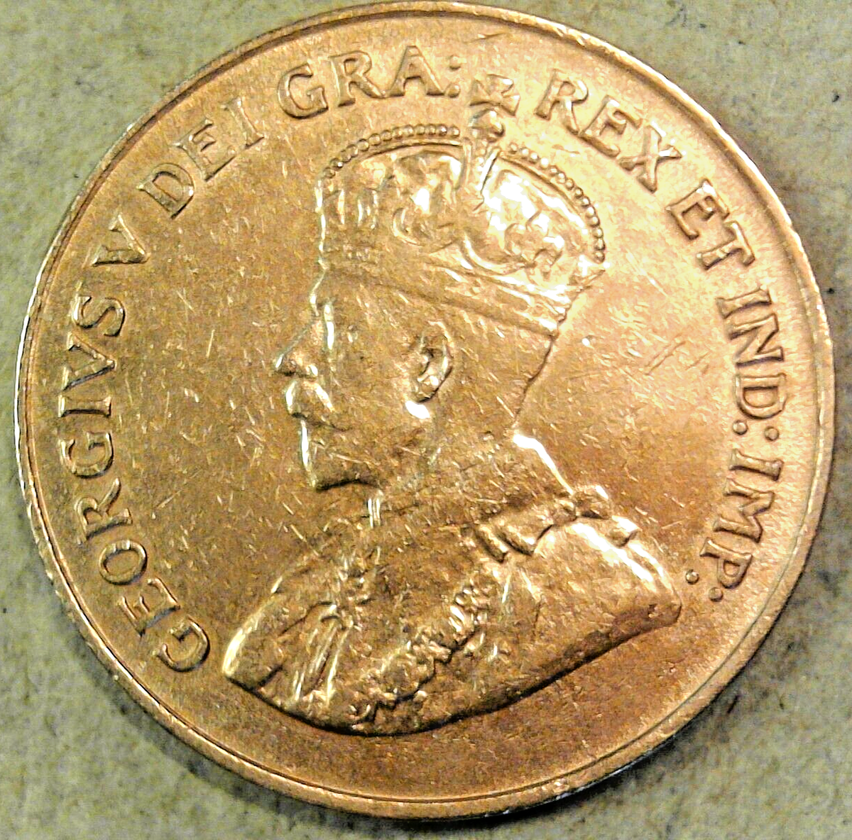 1921 Canada Cent Lovely Circulated RB King George V Canadian Penny