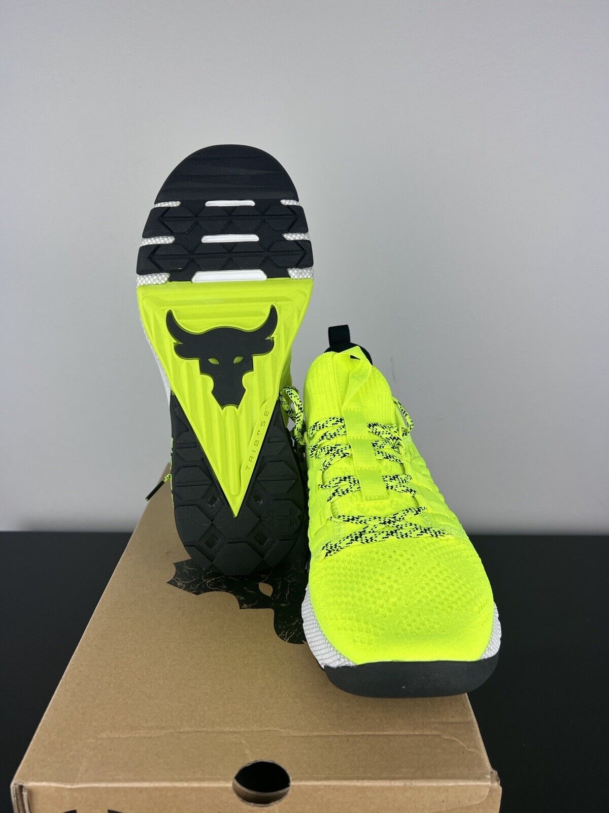 Under Armour PROJECT ROCK 3 Yellow Black Men Training Shoes