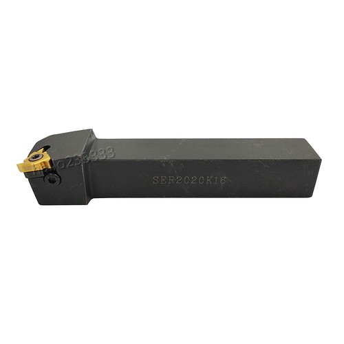 SER2020K16 Lathe Cutting Tool Threading Tool Holder + 16ER AG60 BP010 CNC Insert - Foto 2 di 7
