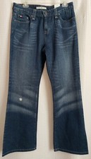 TOMMY HILFIGER Low Rise Flare Distressed Jeans Women's Sz 8 NWT