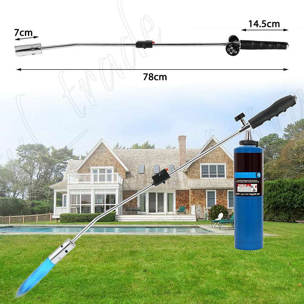 Grass Burner Weed Killer Kit Shrub Garden Tools Butane Gas Torch Gas