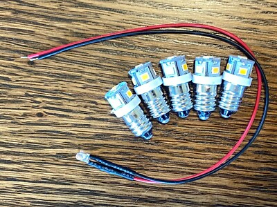 5 New Wired Light Bulbs 12v 60mA Lamps for Vintage Stereo Receivers 4mm