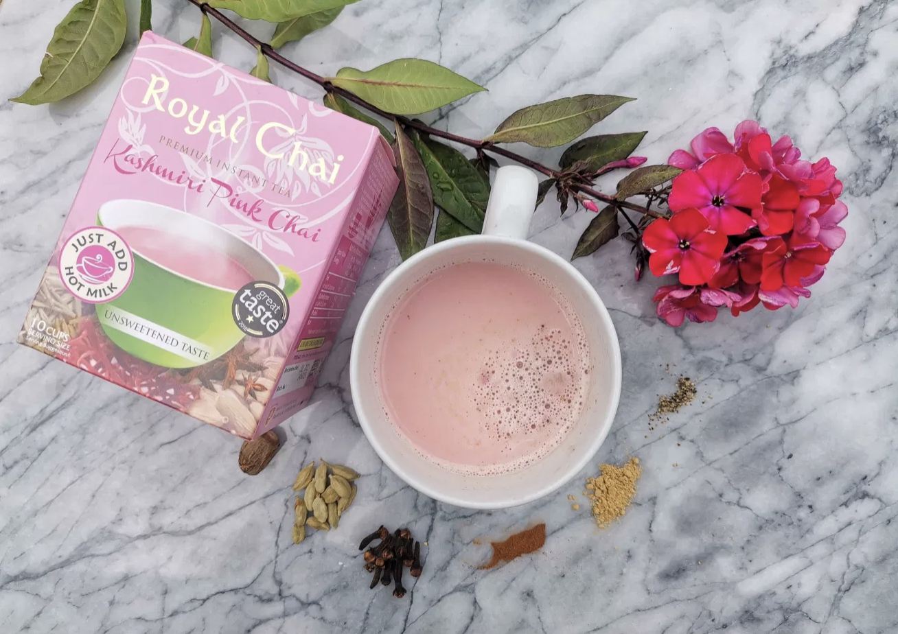 NEW* Royal Chai Instant Tea Powder Elaichi Masala Karak Pink Kashmiri