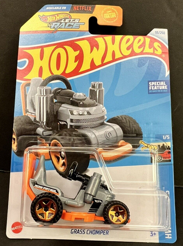 2024 Hot Wheels 93/250 GRASS CHOMPER 1/5 HW RIDE-ONS RIDE-MOWER ~ BOX SHIP FREE